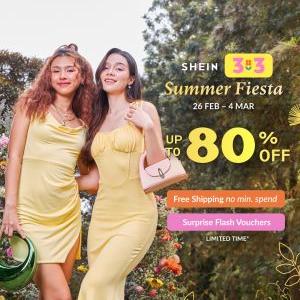 SHEIN 3.3 Sale 2024 Up To 80% OFF (26 Feb - 4 Mar 2024)