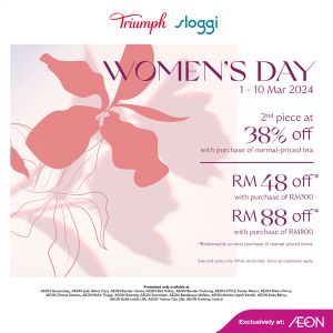 AEON Triumph & Sloggi Women's Day Sale (1-10 Mar 2024)