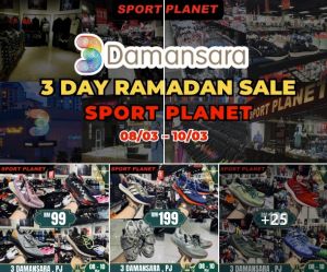 Sport Planet Ramadan Sale: Up to 80% Off Everything at 3 Damansara! (8-10 Mar 2024)