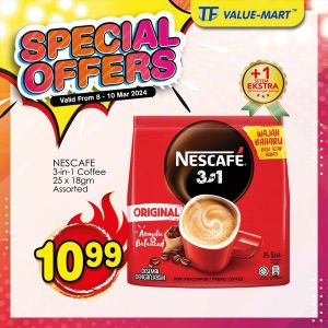 TF Value-Mart Nescafe & Milo Promotion (8-10 Mar 2024)