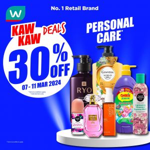 Watsons Personal Care 30% OFF Promotion (7-11 Mar 2024)