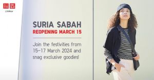 UNIQLO Suria Sabah Reopens! Free Gifts & Deals (15-17 Mar 2024)