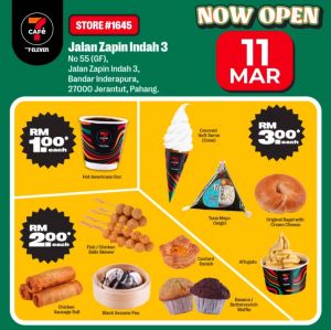 7-Eleven 7CAFe Jalan Zapin Indah 3 Grand Opening Promotion