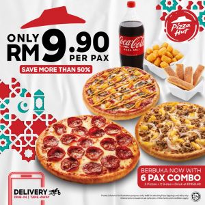 Pizza Hut Ramadan Feast: 6 Pax Combo for RM59.40 (Save Over 50%)