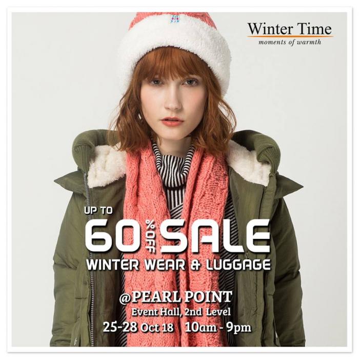 Winter Time Winter Wear & Luggage up to 60% off at Pearl Point (25 October 2018 - 28 October 2018)