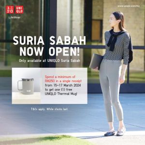 UNIQLO Suria Sabah Opening Promotion (15-21 Mar 2024)