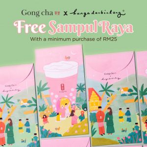 Gong Cha Hari Raya FREE Sampul Raya Promotion (2024)