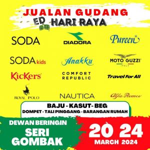 ED Hari Raya Warehouse Sale 2024: As Low As RM9 at Dewan Beringin Seri Gombak (March 20-24)