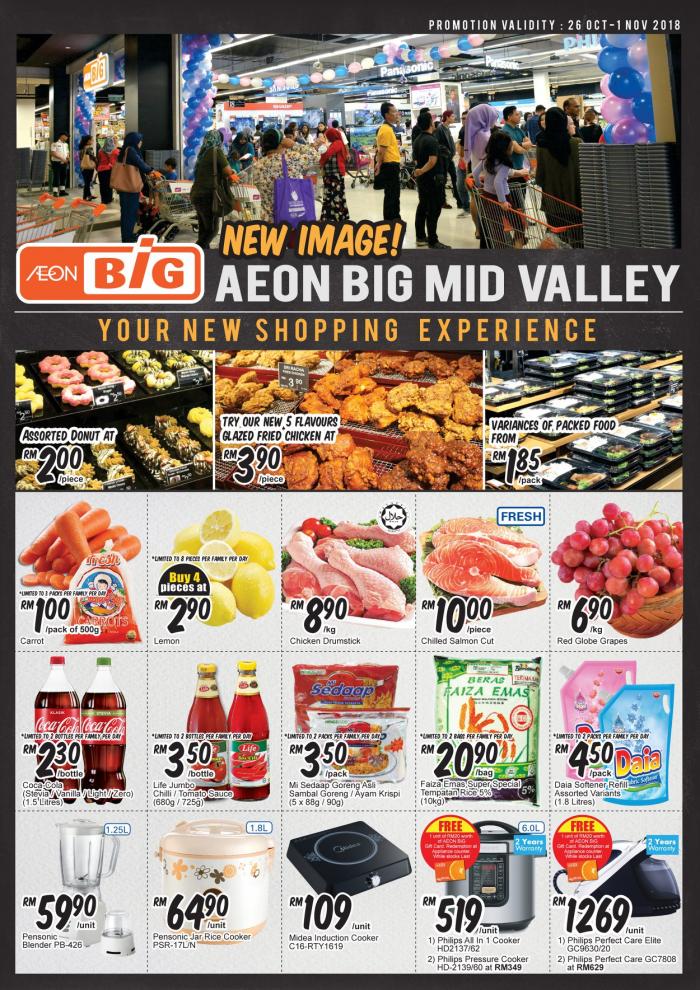 AEON BiG Mid Valley New Look Promotion (26 October 2018 - 1 November 2018)