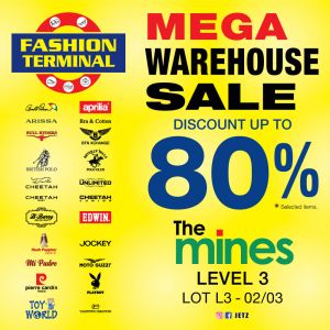 Fashion Terminal Branded Warehouse Sale Up To 80% OFF at The Mines (16 Mar - 17 Apr 2024)