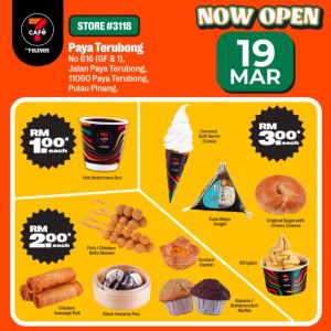 7-Eleven 7CAFe Paya Terubong Grand Opening Promotion