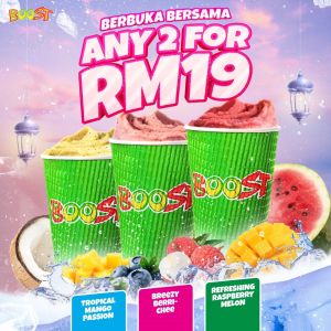 Boost Juice Bars Ramadan Promotion: 2 Drinks for RM19 (2024)