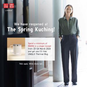 UNIQLO The Spring Kuching ReOpening Specials (22-24 Mar 2024)