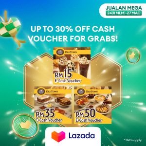 Oldtown Kopitiam Lazada Mega Sale: Up to 30% OFF e-Vouchers (24-27 Mar 2024)