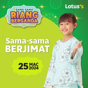 Lotus's Sama-sama Berjimat Promotion (25-27 Mar 2024)