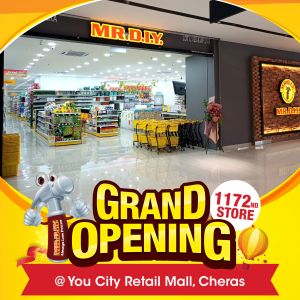 MR.DIY You City Retail Mall, Cheras Grand Opening Promotion (29-31 Mar 2024)