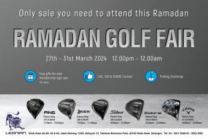 Leonian Ramadan Golf Fair Sale (27-31 Mar 2024)