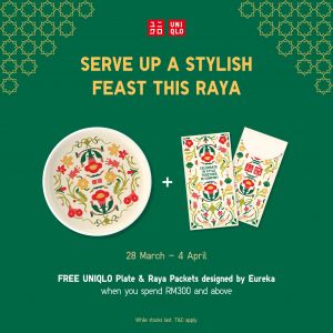 UNIQLO Hari Raya Promotion: FREE Plate, Raya Packets & Tote Bag (28 Mar - 11 Apr 2024)