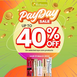 AEON Wellness Pay Day Sale: Eye Care Products Up To 40% OFF (until 31 Mar 2024)