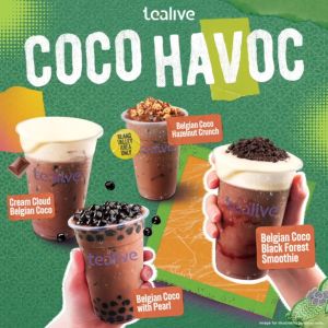 Tealive's Coco Havoc Series: 4 New Drinks You Won't Want to Miss (April 1st Launch)!