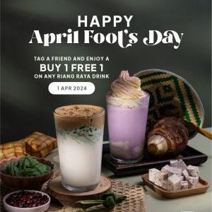 San Francisco Coffee April Fool's Day Buy 1 FREE 1 Promotion (1 Apr 2024)