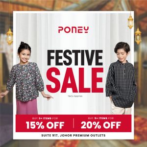 Poney Raya Sale at Johor Premium Outlets (5-14 Apr 2024)