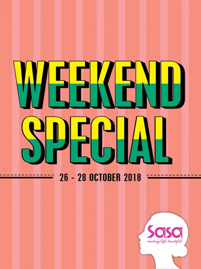 Sasa Weekend Promotion (26 October 2018 - 28 October 2018)