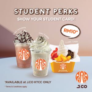 JCO Student Promotion at KTCC Mall: RM10 Chilling Treats