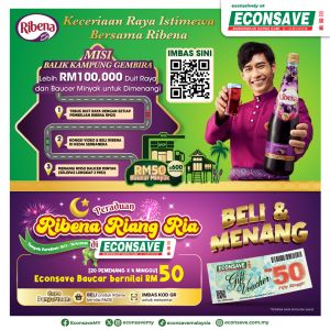 Econsave Ribena Raya Promotion: Win RM50 Econsave Voucher (until 10 Apr 2024)