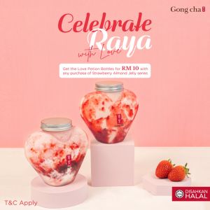 Gong Cha Love Potion Bottles: Cute Collectible + Strawberry Almond Treat!