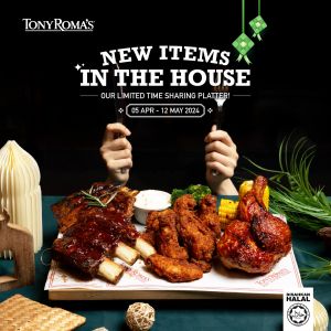 Tony Roma's Raya Feast: NEW Sharing Platters (5 Apr - 12 May 2024)