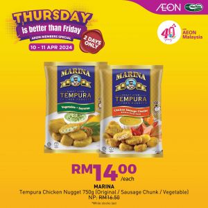 AEON Thursday is Better Than Friday Promotion (10-11 Apr 2024)