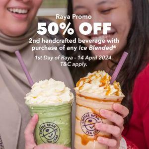 Coffee Bean Raya Promotion: 50% OFF 2nd Handcrafted Drink (14 Apr 2024)