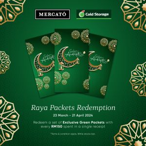 Cold Storage Raya Promotion: FREE Raya Packets with RM150 Purchase (23 Mar - 21 Apr 2024)