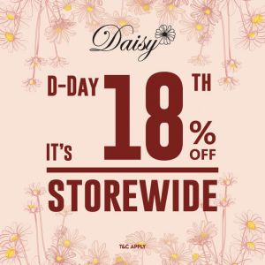 VOIR Gallery Daisy Day Sale 18% OFF (18th of every Month)