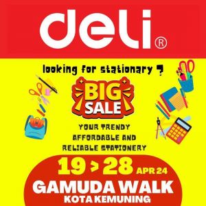 ED Clearance Sale Up To 80% OFF Stationery, Toys & More at Gamuda Walk (19-28 Apr 2024)