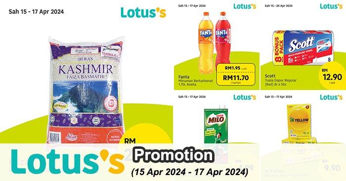 Lotus's Sama-sama Berjimat Promotion (15-17 Apr 2024)