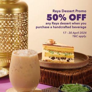 Coffee Bean Raya Dessert Promo: 50% OFF Raya Dessert with Beverage (17-30 Apr 2024)
