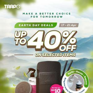Trapo Earth Day Promotion Up To 40% OFF (17-21 Apr 2024)