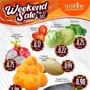 Sunshine Weekend Promotion (19-21 Apr 2024)