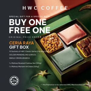 HWC Coffee Buy 1 FREE 1 Ceria Raya Gift Box