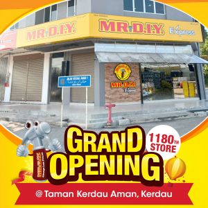 MR.DIY Taman Kerdau Aman, Kerdau Grand Opening Promotion (26-28 Apr 2024)