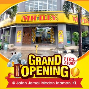 MR.DIY Jalan Jernai, Medan Idaman, KL Grand Opening Promotion | 26-28 Apr 2024