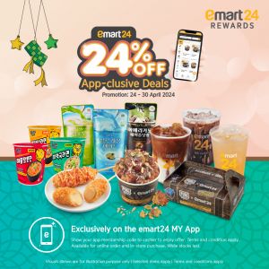 Get 24% Off with emart24 App-clusive Deals – Download Now and Save on Korean Fried Chicken and More!