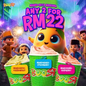 Boost Juice Bars Mango Raya Bersama Deal: 2 Drinks for RM22 Only | April 22-24, 2024