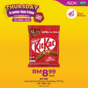 AEON Thursday is Better Than Friday Promotion (25 April 2024)
