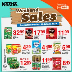 Stock Up at AEON BiG’s Nestle Weekend Sale – Amazing Discounts from April 25-28, 2024