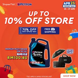 Fuel Your Savings: Petron's Payday Sale on Shopee - Up to 70% Off! (April 25-27, 2024)