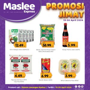 Maslee Promosi Jimat Promotion (19-30 April 2024) - Save More at All Locations!