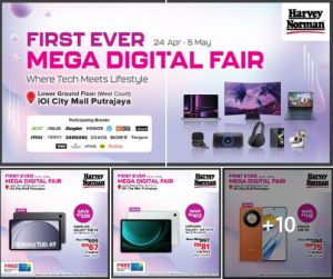 Exclusive Offers at Harvey Norman's First Mega Digital Fair - IOI City Mall, 24 Apr - 5 May 2024